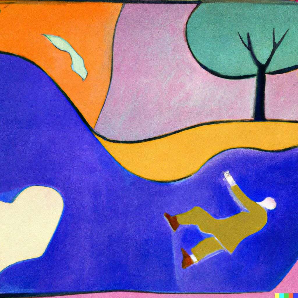 the discovery of gravity, painting by Henri Matisse
